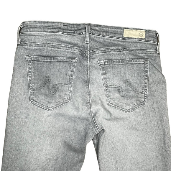 Adriano Goldschmied The Prima Ankle Jeans Light Gray Raw Hem Women's 28R - Picture 8 of 11